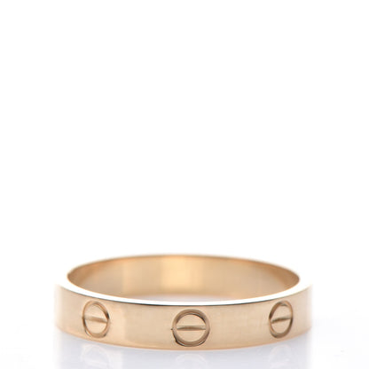 Cartier 18K Yellow Gold 3.5mm LOVE Wedding Band Ring 58 8.5 3 of 4