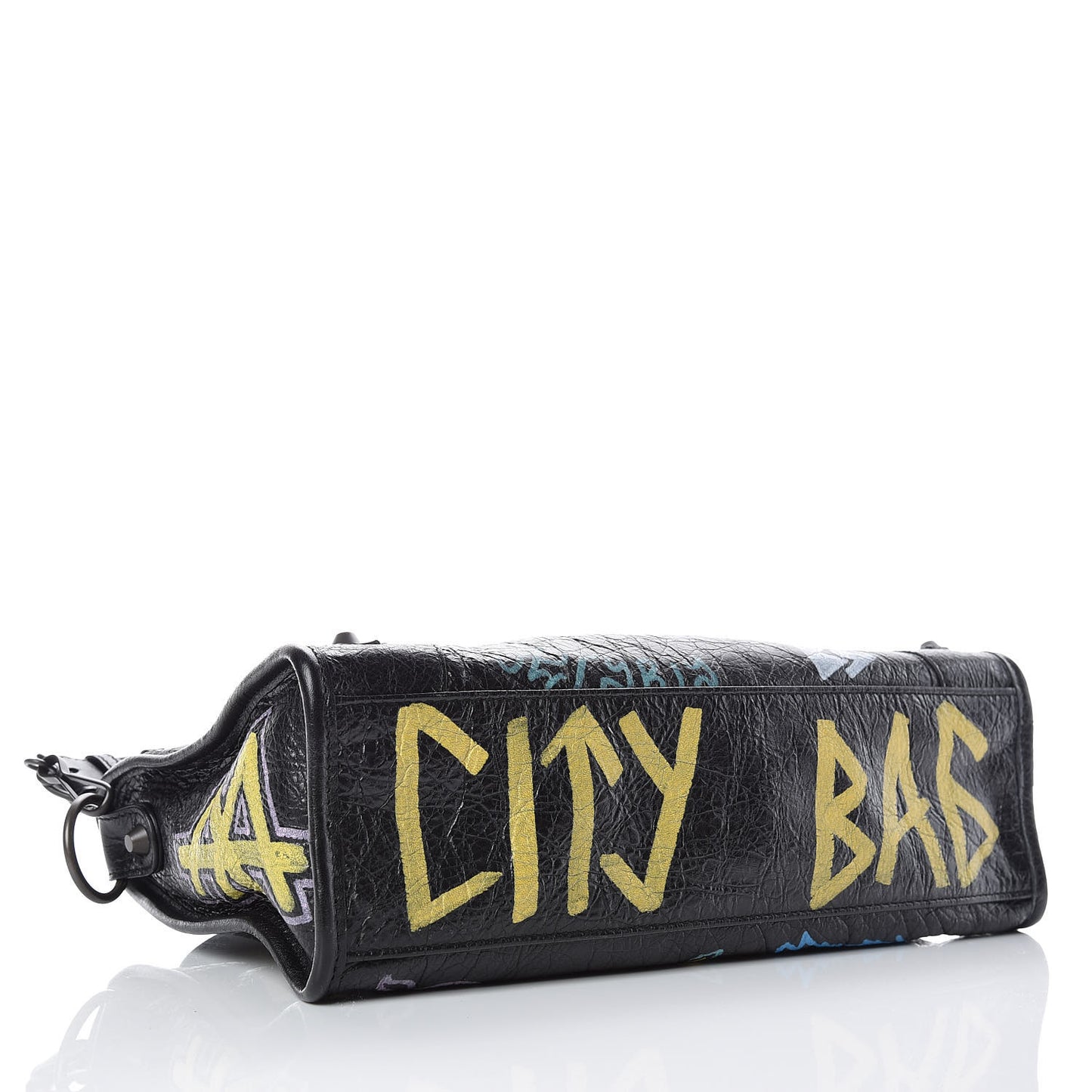 Agneau Graffiti All Over Classic Hardware S City Black Multicolor