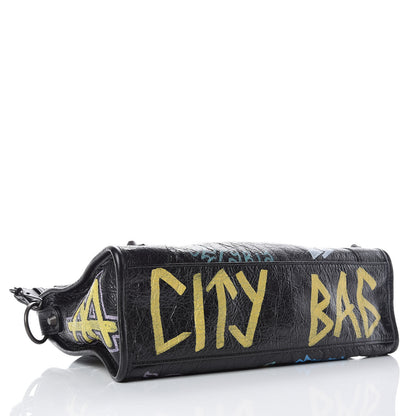 Balenciaga Agneau Graffiti All Over Classic Hardware S City Black Multicolor 5 of 14