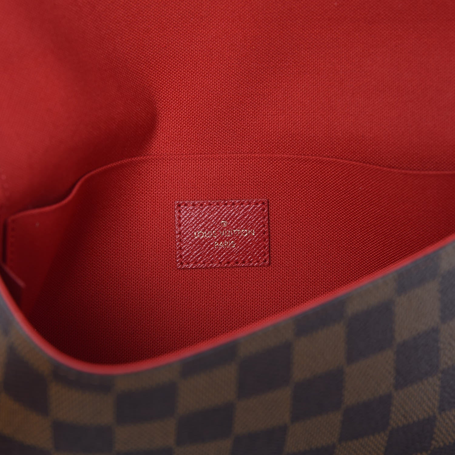 Louis Vuitton Damier Ebene Pochette Felicie Chain Wallet 7 of 12