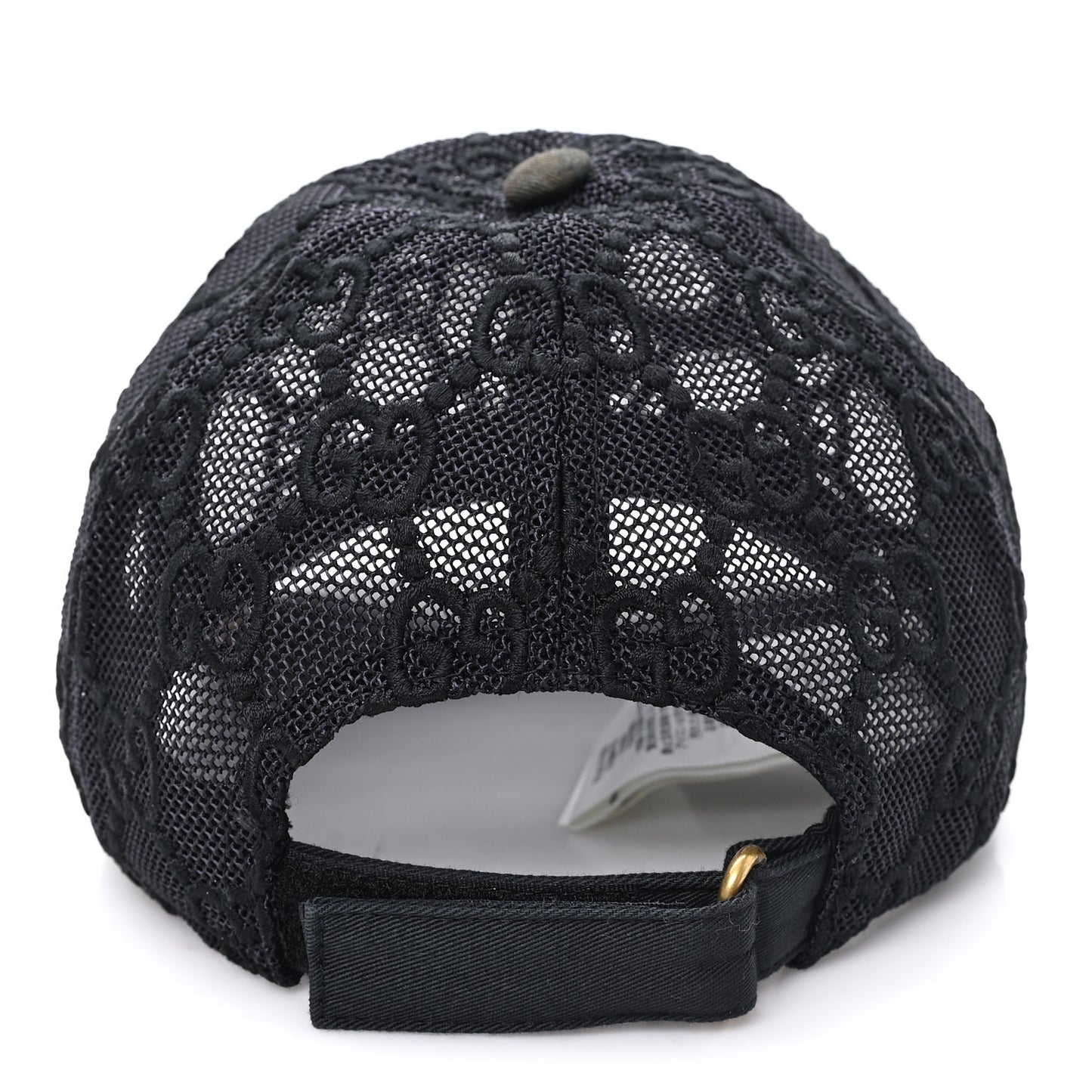 Mesh GG Monogram Shivali Baseball Hat M Black