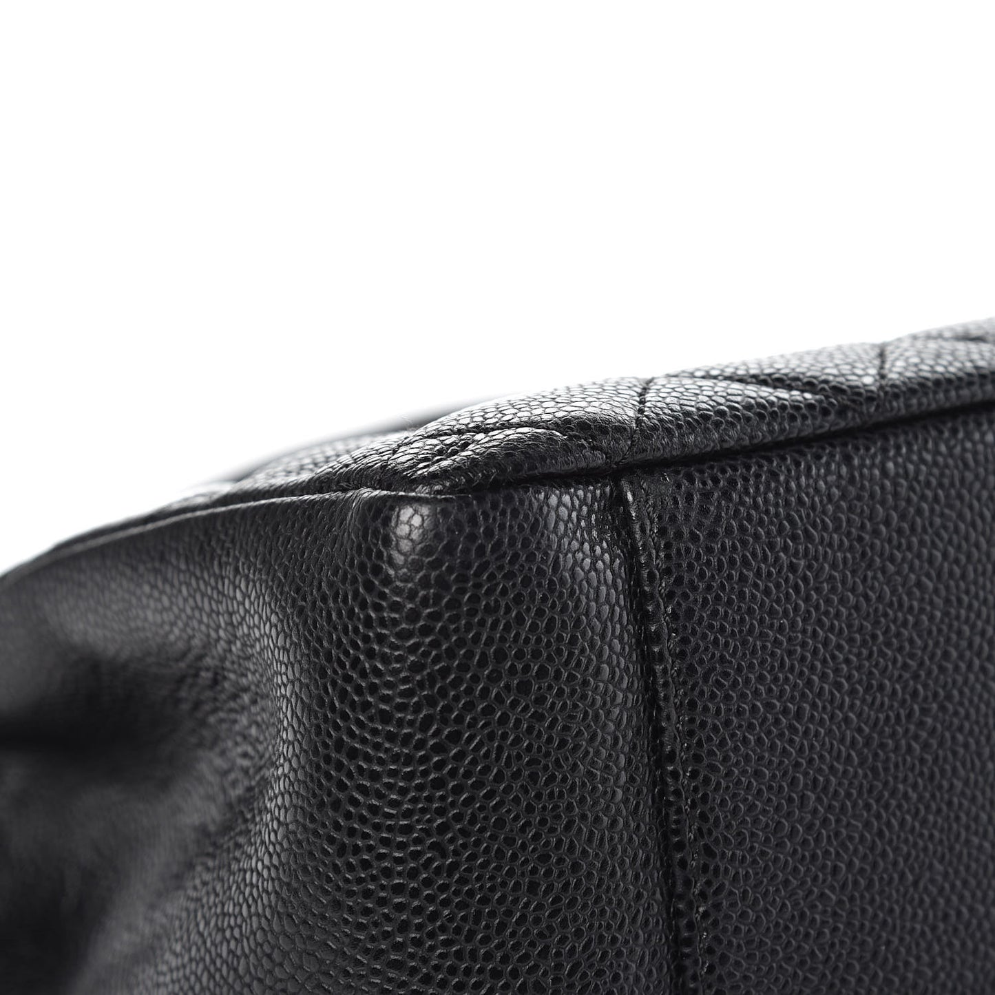 Caviar Quilted Grand Shopping Tote GST Black