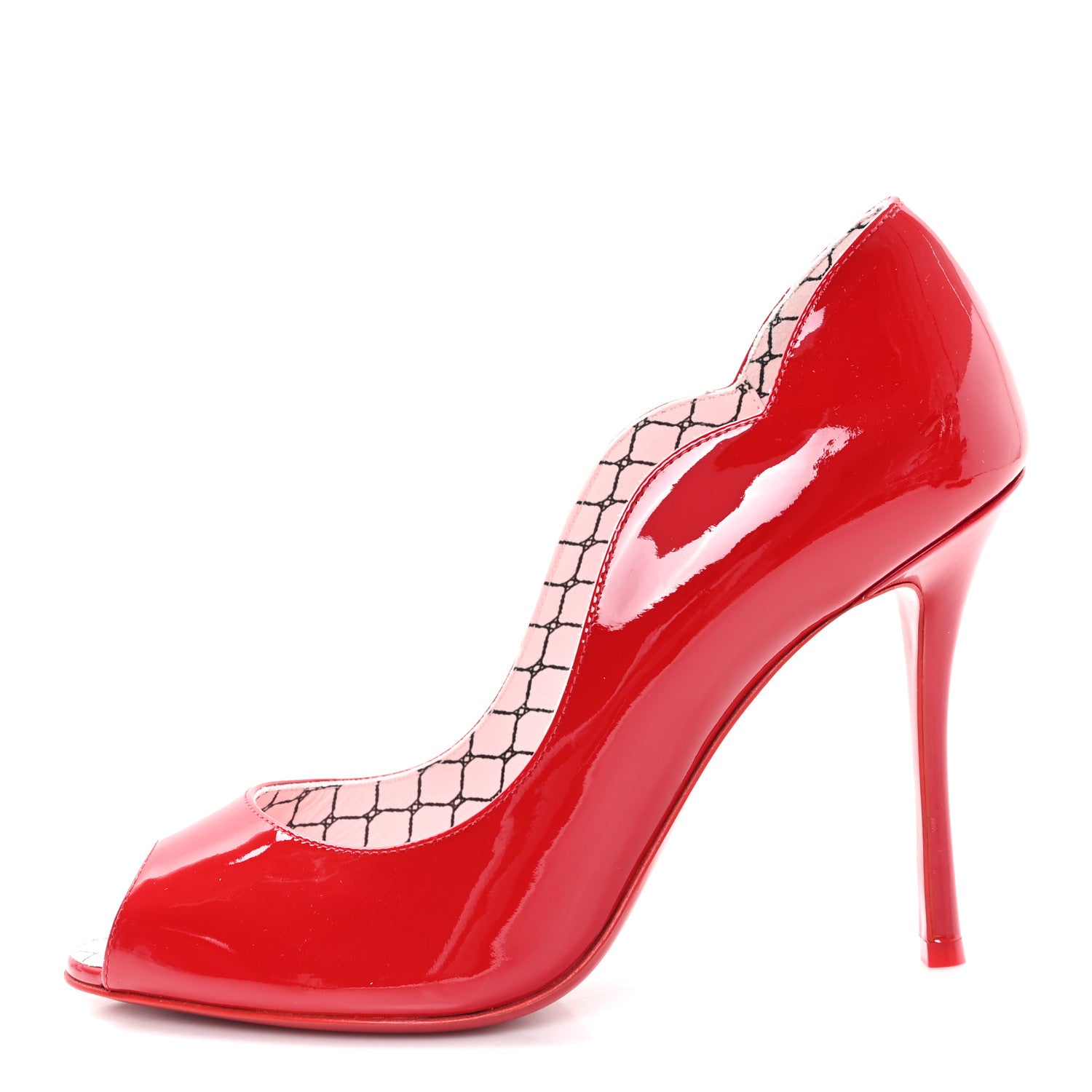 Christian Louboutin Patent Chick Up 100 Pumps 37 Loubi 1 of 9