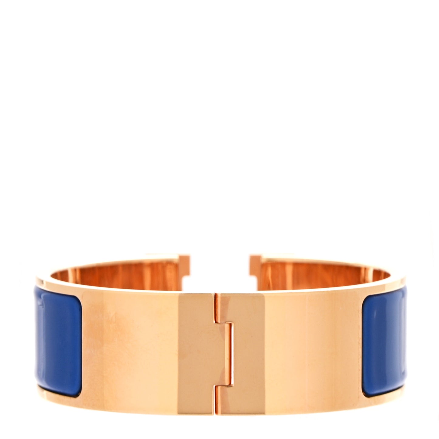 Enamel Wide Clic Clac H Bracelet PM Bleu Electrique