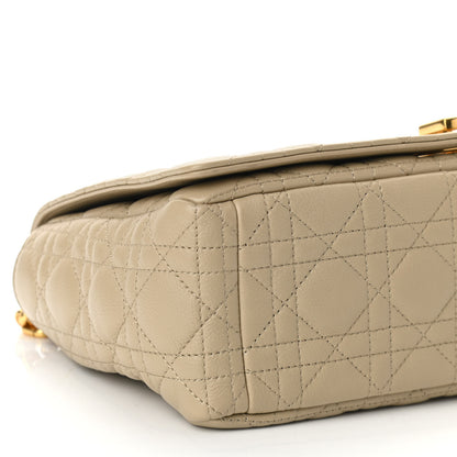 Christian Dior Supple Calfskin Cannage Large Caro Bag Beige 9 of 10