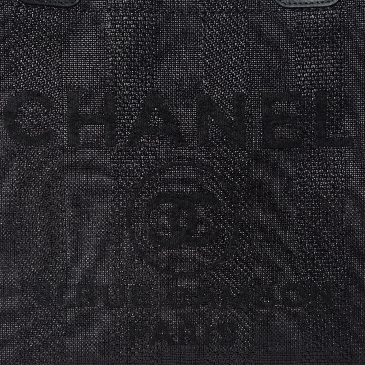 Chanel Mixed Fibers Calfskin Small Deauville Tote Black 12 of 13