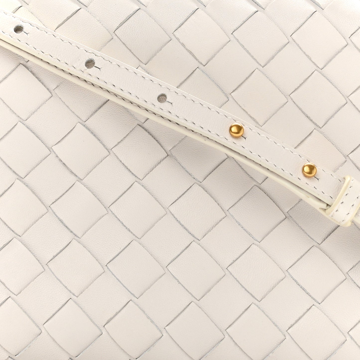 Nappa Intrecciato Crossbody White