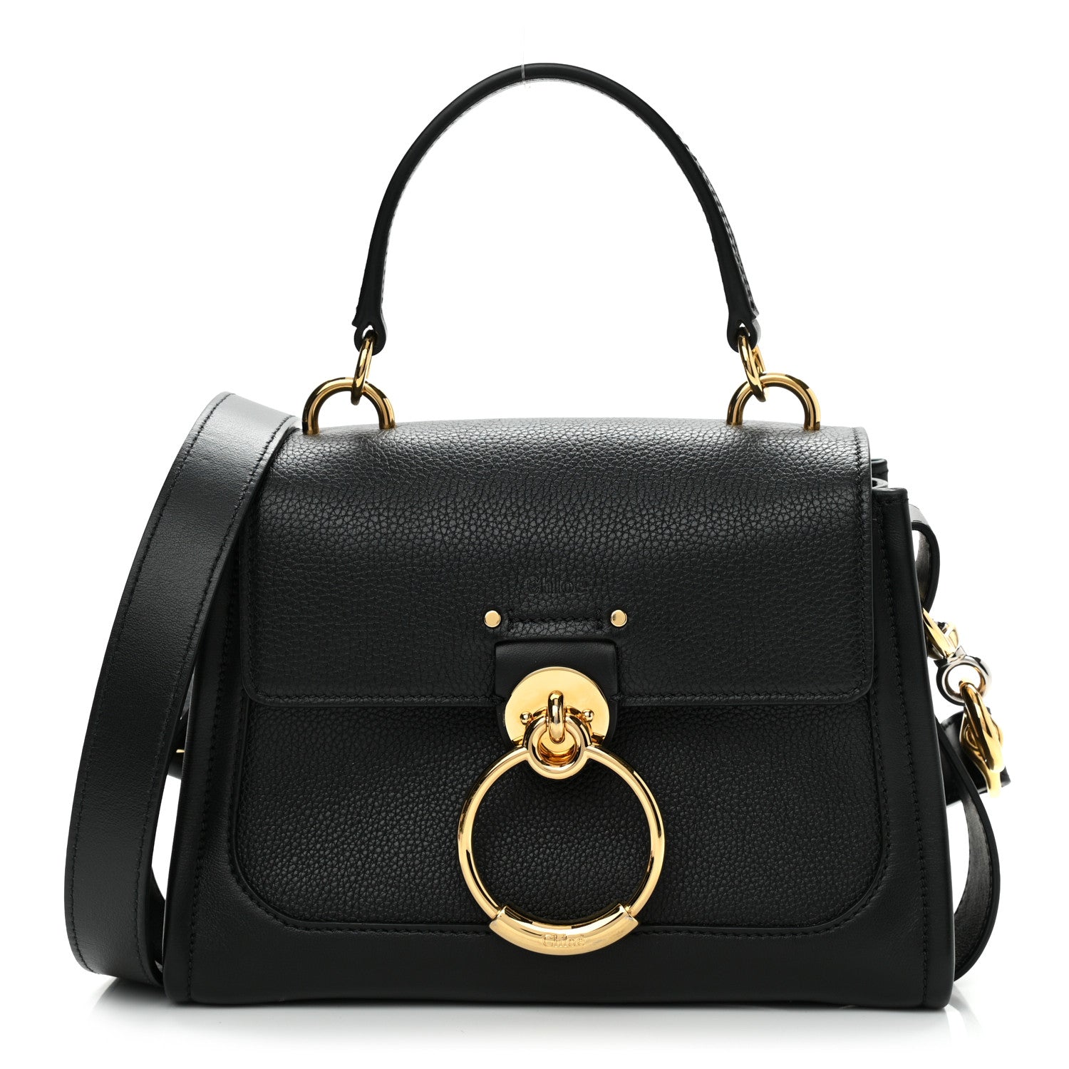 Chloe Calfskin Mini Tess Day Bag Black 1 of 9