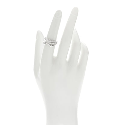 Hermes 18K White Gold Diamond Chaine D'Ancre Fancy Chaos Ring 53 6.5 2 of 5