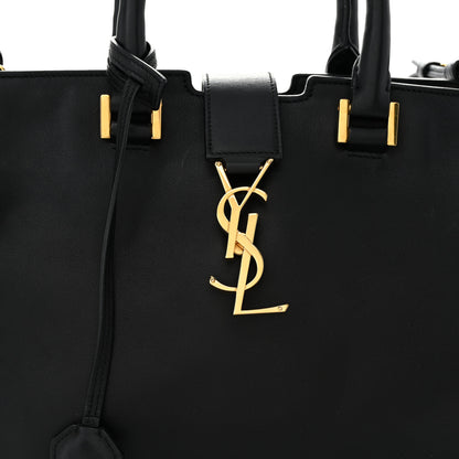 Saint Laurent Smooth Calfskin Small Monogram Cabas Black 8 of 12