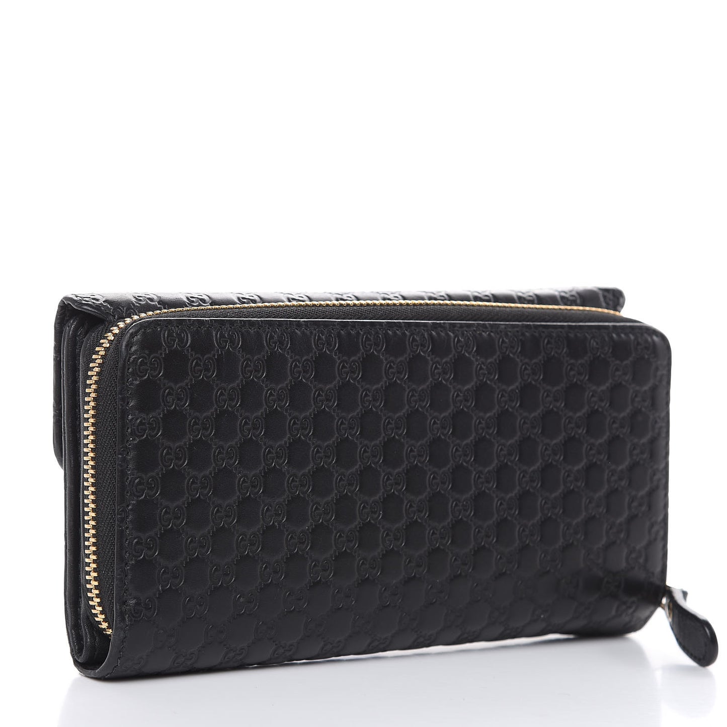 Soft Microguccissima Continental Zip Wallet Black