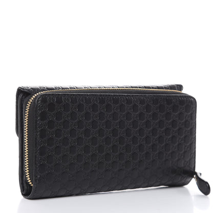 Gucci Soft Microguccissima Continental Zip Wallet Black 3 of 13