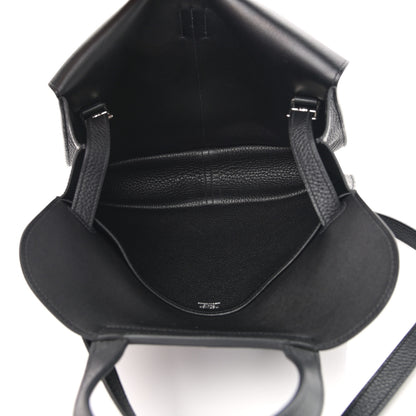 Hermes Taurillon Clemence Halzan 31 GM Black 7 of 13