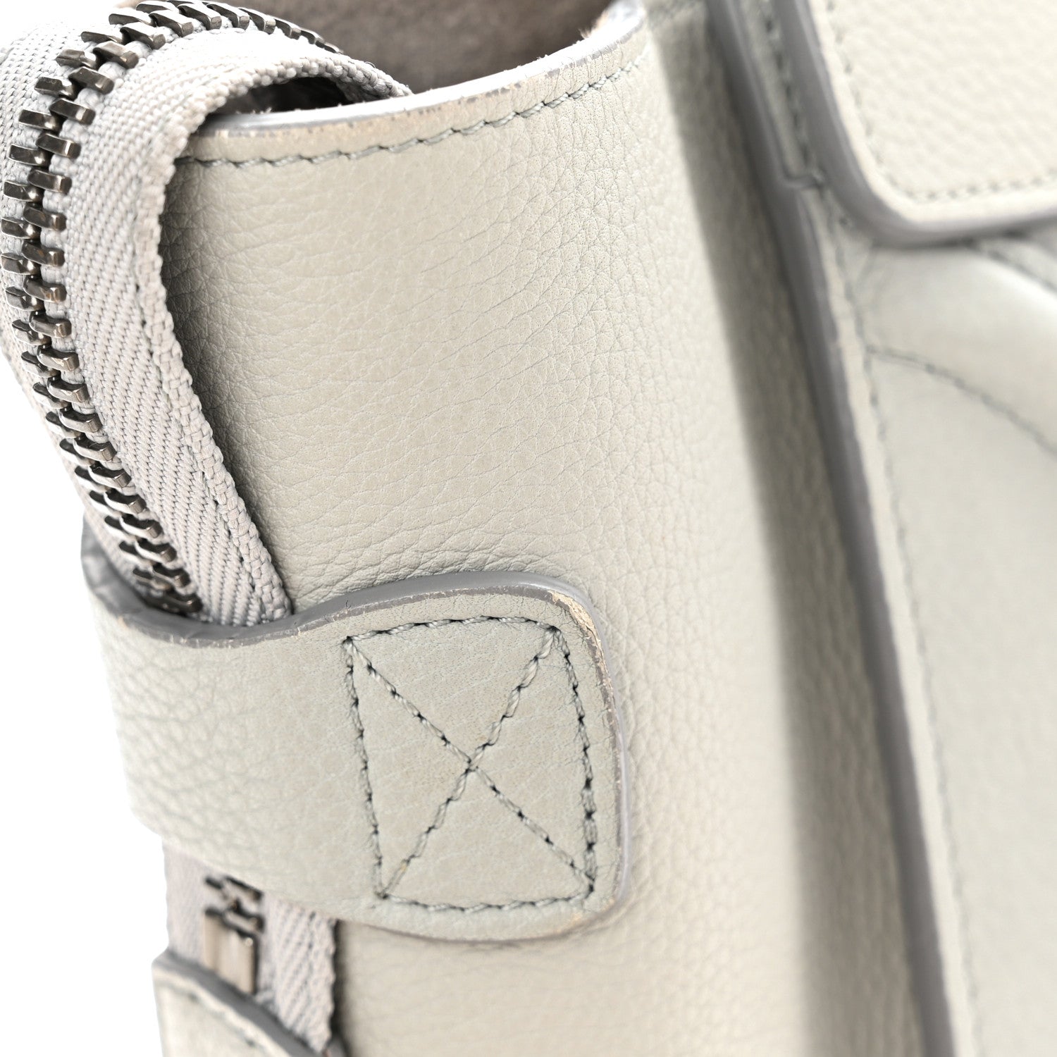 Celine Drummed Calfskin Micro Luggage Sky 15 of 16