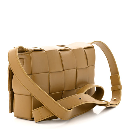 Bottega Veneta Lambskin Maxi Intrecciato Cassette Crossbody Bag Acorn 3 of 11