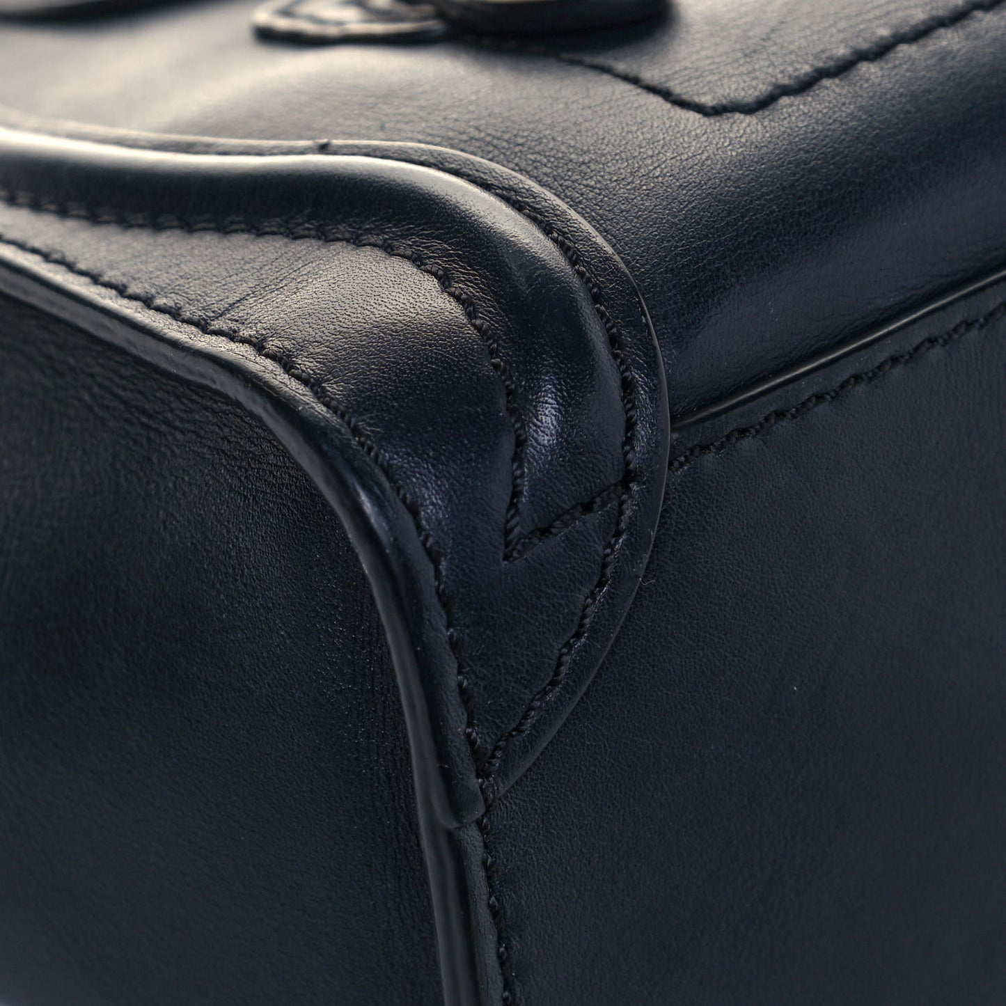 Smooth Calfskin Nano Luggage Midnight