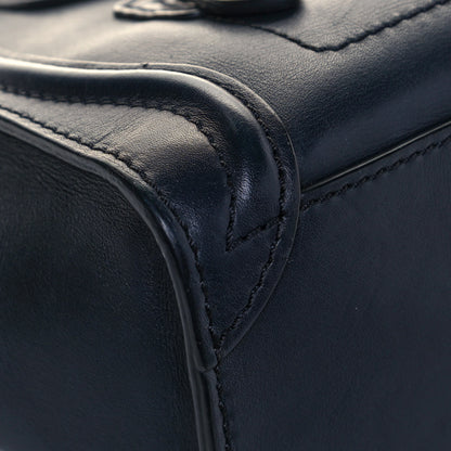 Celine Smooth Calfskin Nano Luggage Midnight 10 of 12
