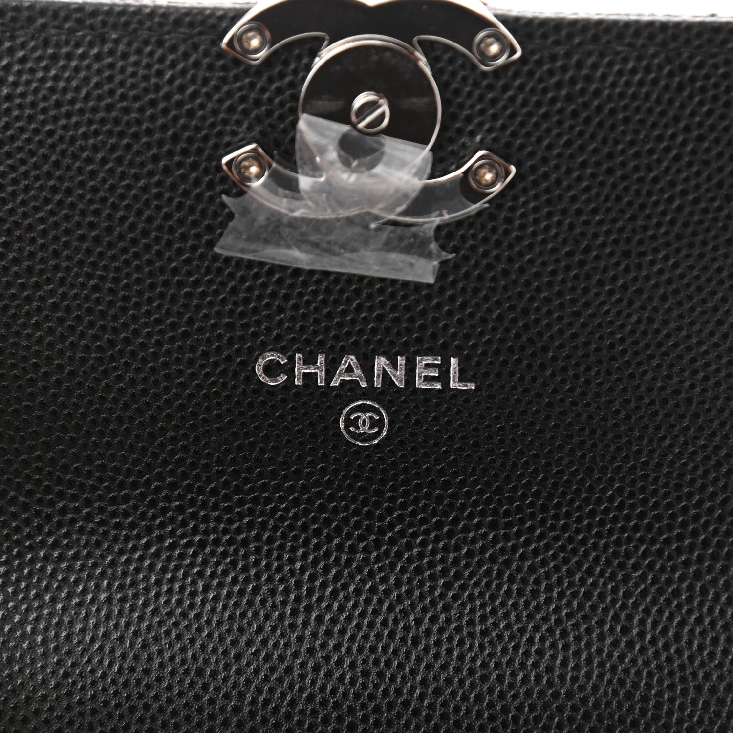Chanel Caviar Quilted Pick Me Up Clutch With Chain Black 8 of 13
