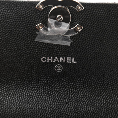 Chanel Caviar Quilted Pick Me Up Clutch With Chain Black 8 of 13