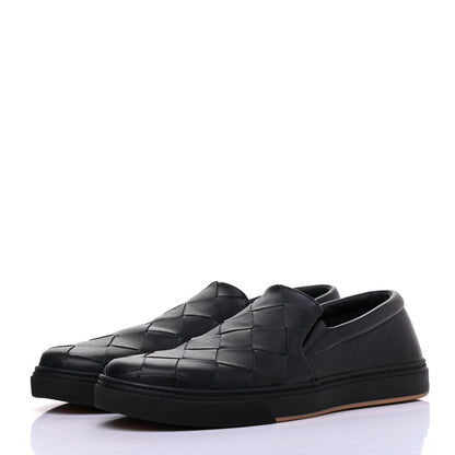 Bottega Veneta Nappa Intrecciato Slip On Sneakers 43 Black 3 of 8