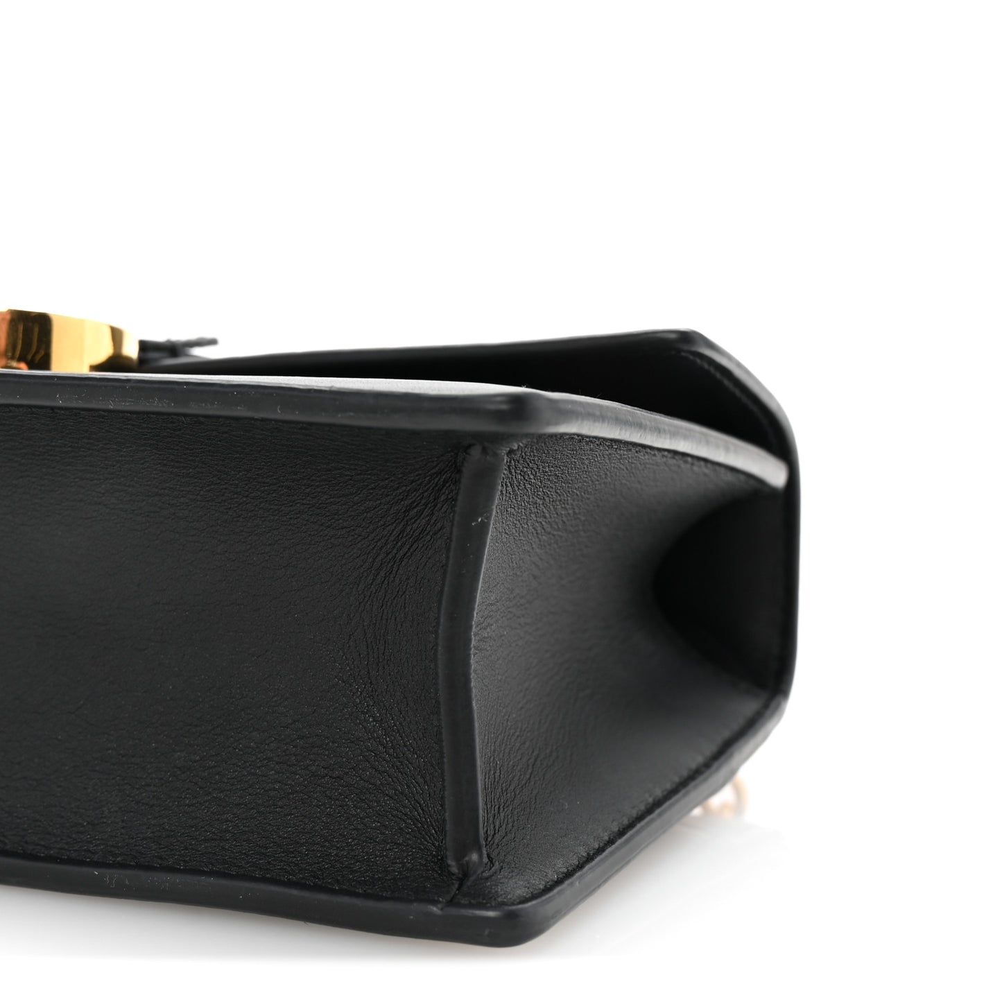 Calfskin 30 Montaigne East West Chain Flap Bag Black