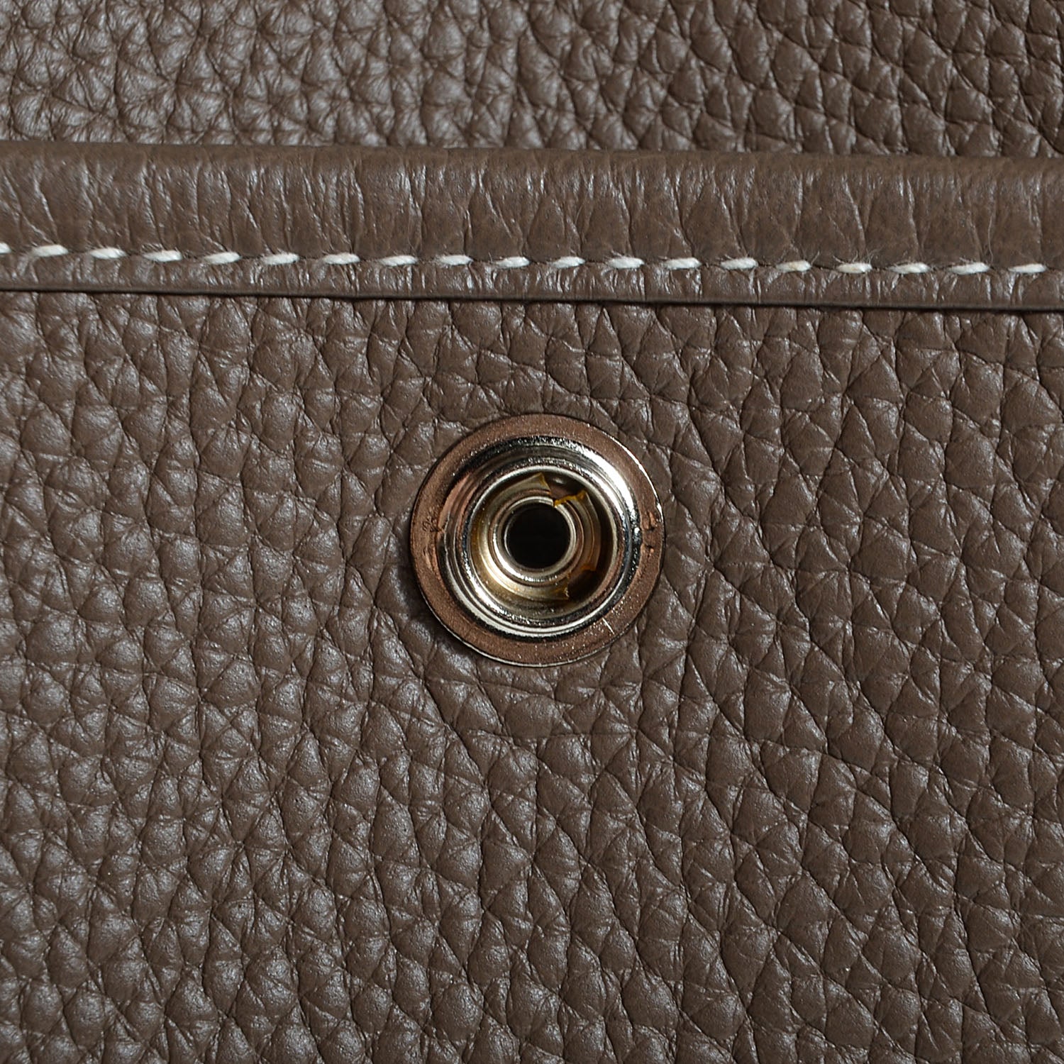 Hermes Taurillon Clemence Evelyne III GM Etoupe 10 of 16