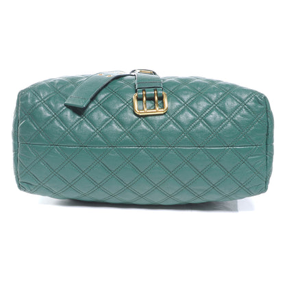 Marc Jacobs Leather Quilted Bruna Tote Teal 4 of 8