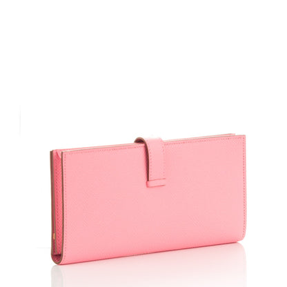 Hermes Epsom Bearn Gusset Wallet Rose Confetti 3 of 8