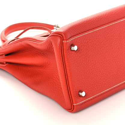 Hermes Togo Kelly Retourne 35 Sanguine 6 of 41