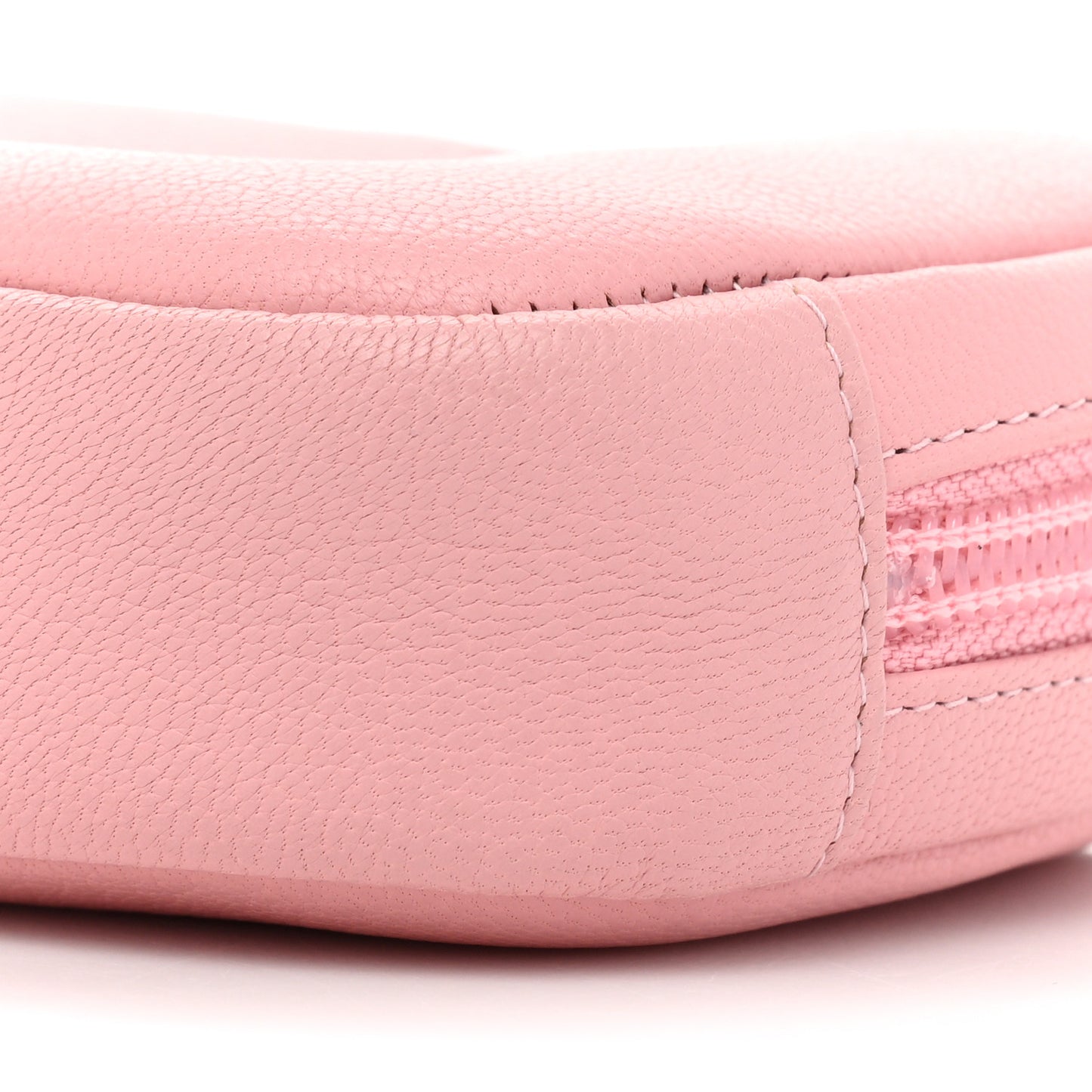 Goatskin CC Cosmetic Case Light Pink