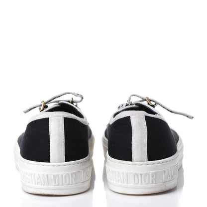 Christian Dior Canvas Walk'N'Dior Low Top Sneakers 38 Black 5 of 14
