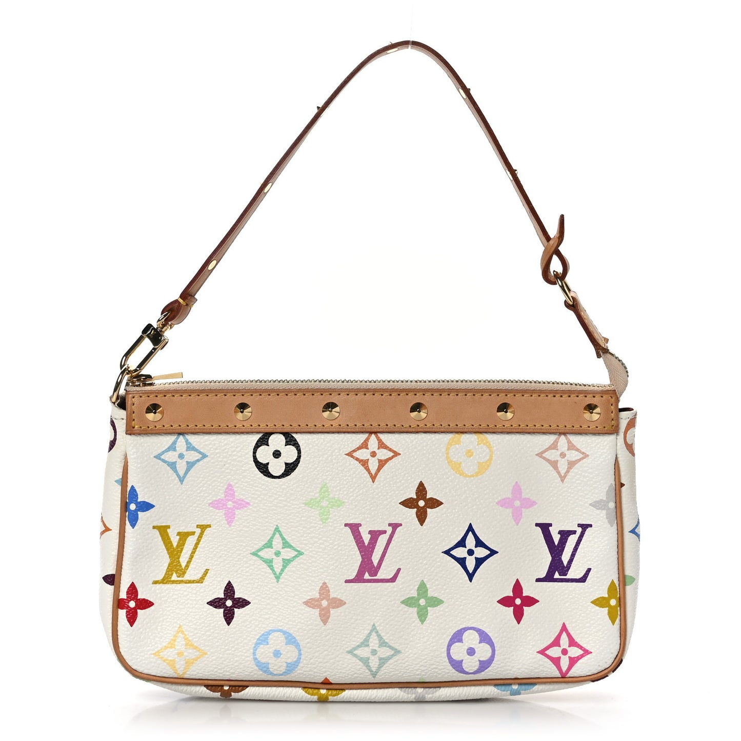 Monogram Multicolor Pochette Accessories White