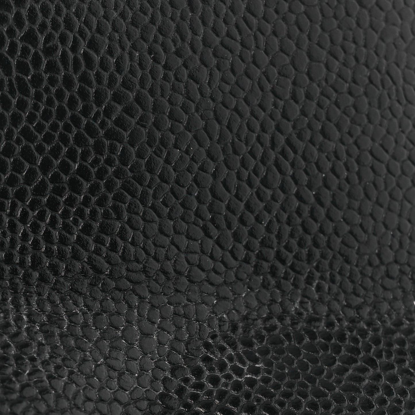 Caviar Quilted Large Gusset Flap Wallet Black