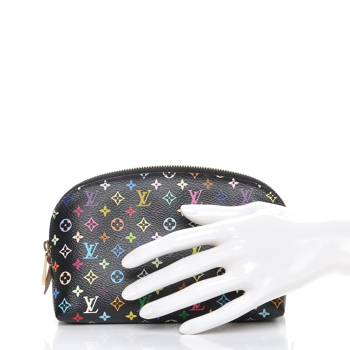 Monogram Multicolor Cosmetic Pouch Black Grenade