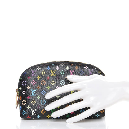 Louis Vuitton Monogram Multicolor Cosmetic Pouch Black Grenade 2 of 7