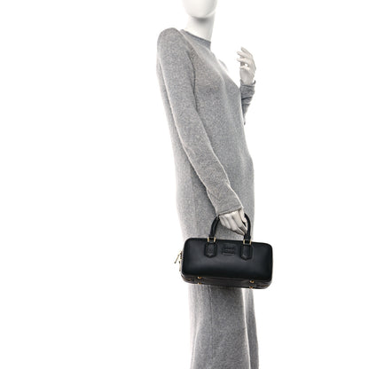 Miu Miu Calfskin Arcadie Top Handle Bag Black 2 of 9