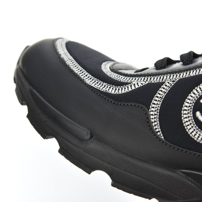 Chanel Lycra Fabric CC Sneakers 40 Black 10 of 14