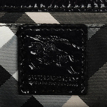 Burberry Crinkled Patent Bracelet Clutch Bag Purple 7 of 9