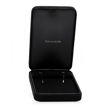 Tiffany 18K Yellow Gold T Bar Earrings 5 of 5