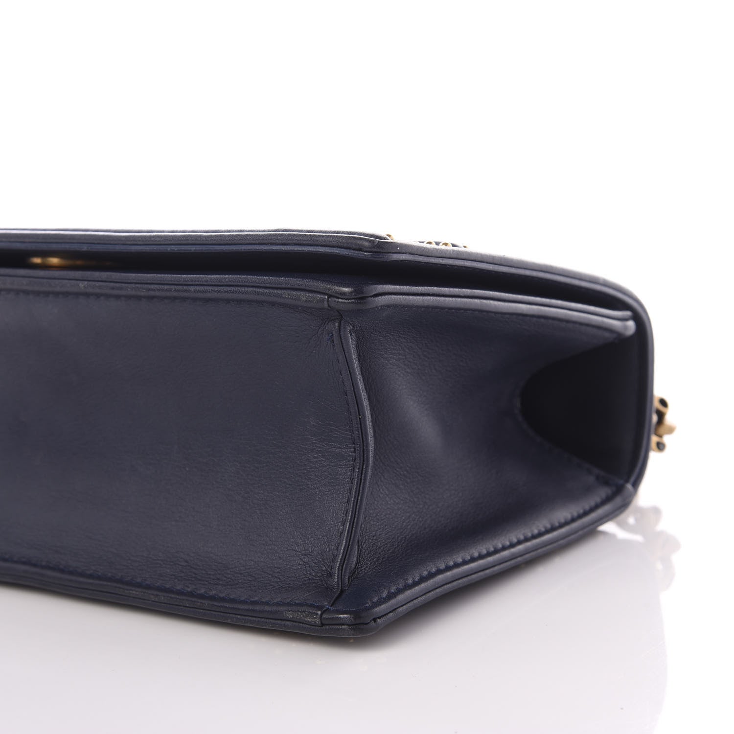 Christian Dior Lambskin Studded Medium Diorama Flap Bag Navy Blue 10 of 10