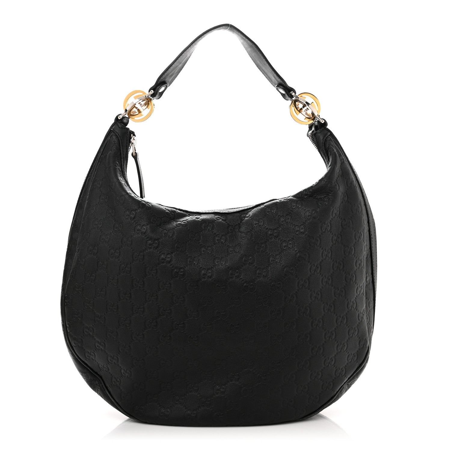 Gucci Guccissima Large GG Twins Hobo Black 1 of 11