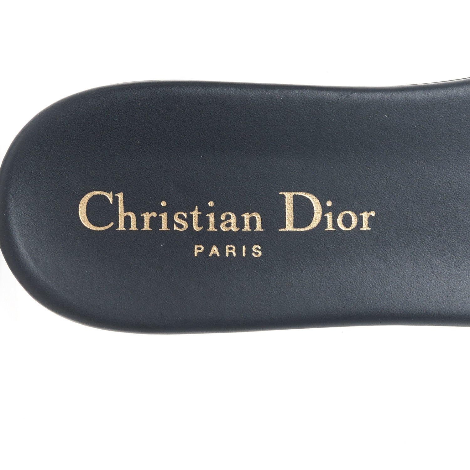 Christian Dior Canvas Embroidered Dway Mules Slide Sandals 37.5 Deep Blue 7 of 10