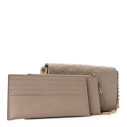 Louis Vuitton Empreinte Pochette Felicie Chain Wallet Tourterelle 4 of 10