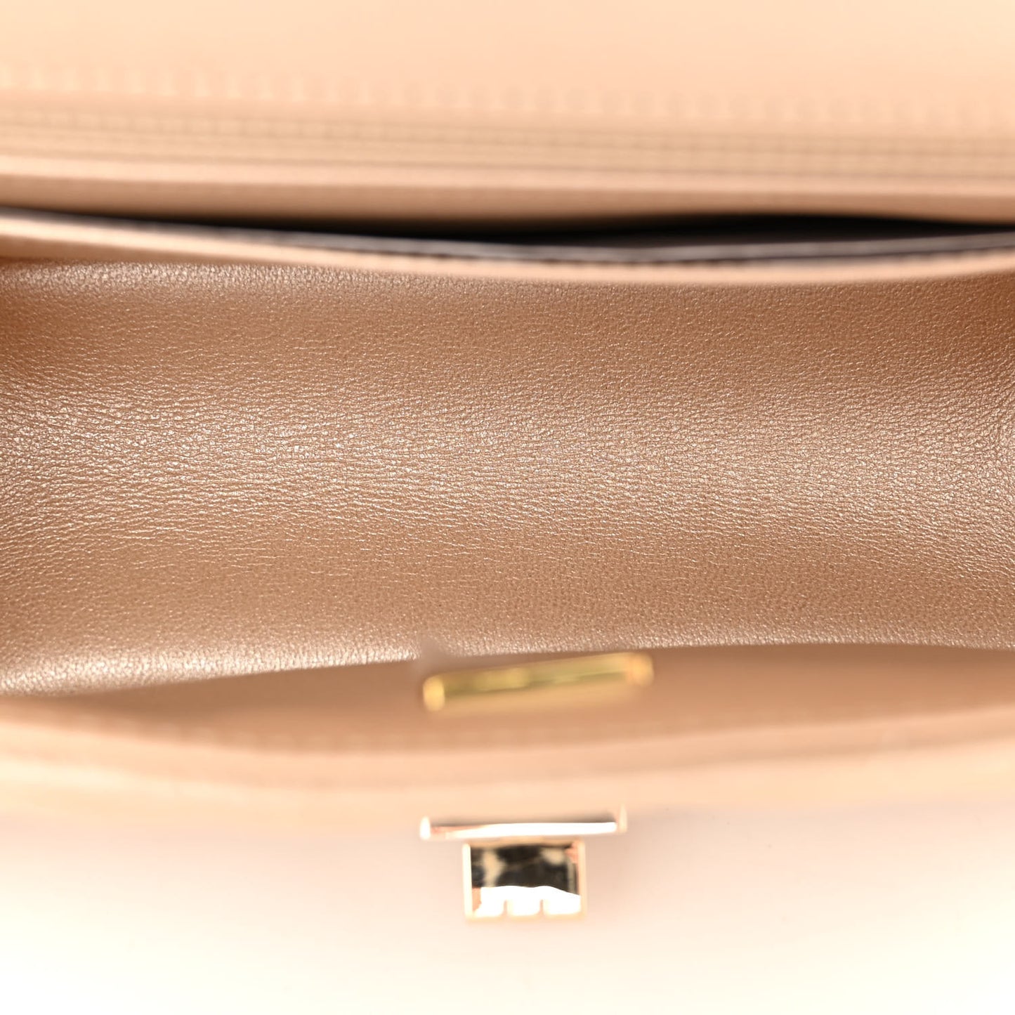 Metallic Aged Calfskin Chevron Quilted 2.55 Reissue Mini Flap Gold