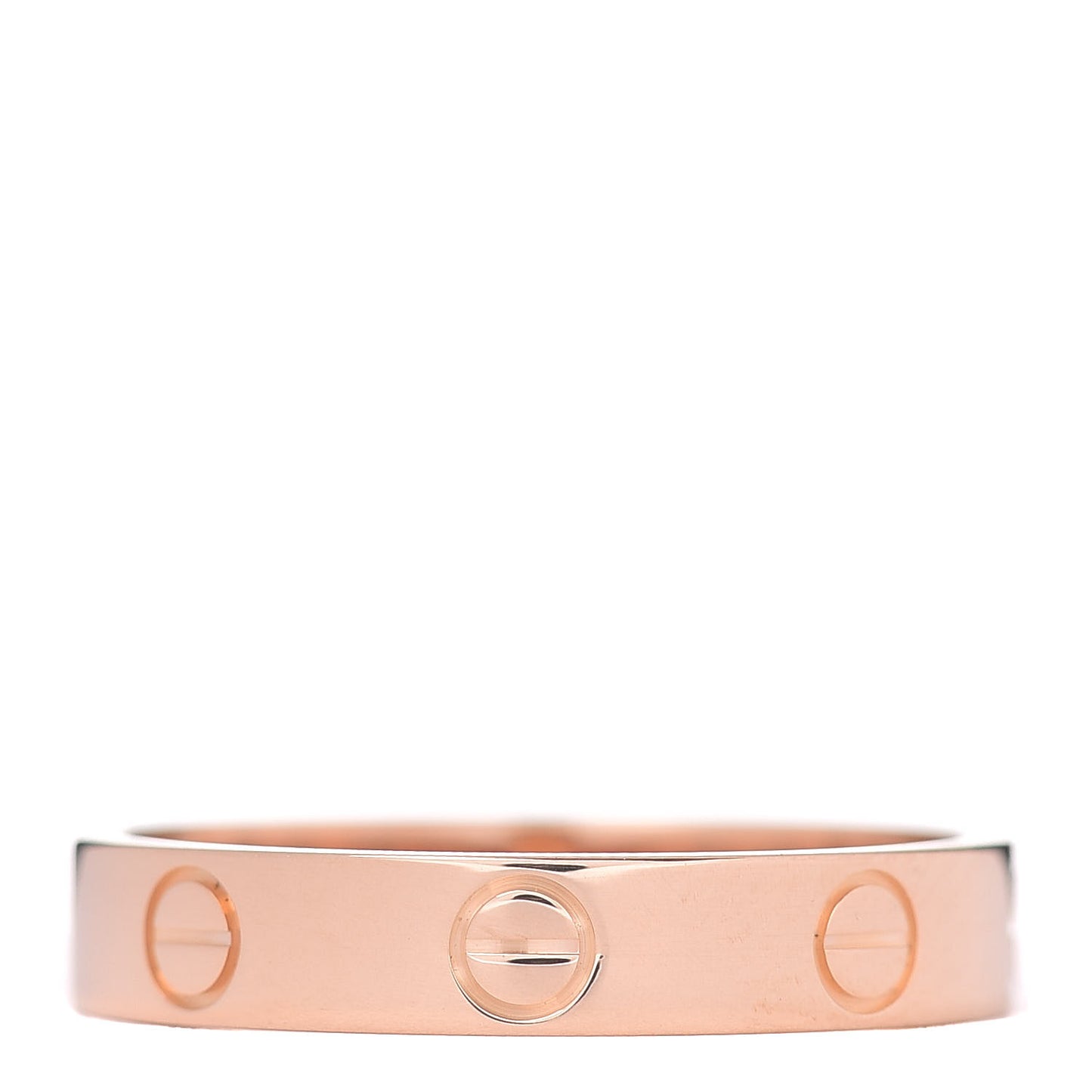 18K Pink Gold 3.5mm LOVE Wedding Band Ring 54 6.75