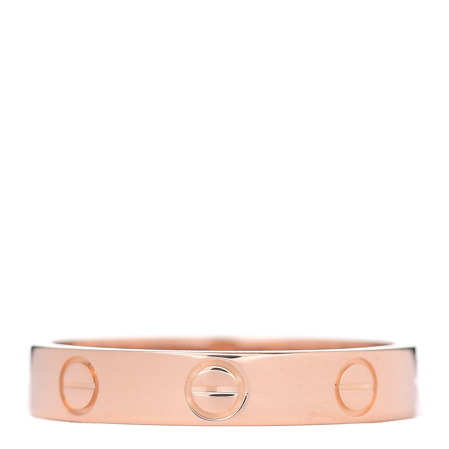 Cartier 18K Pink Gold 3.5mm LOVE Wedding Band Ring 54 6.75 3 of 4