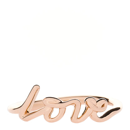 Tiffany 18K Rose Gold Paloma's Graffiti Love Ring 50 5.5 1 of 6