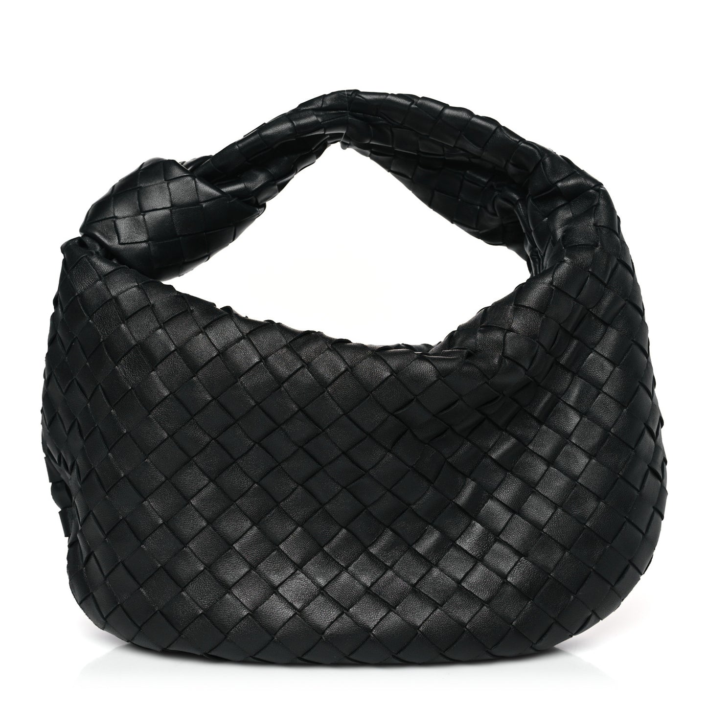 Nappa Intrecciato Teen Jodie Hobo Black