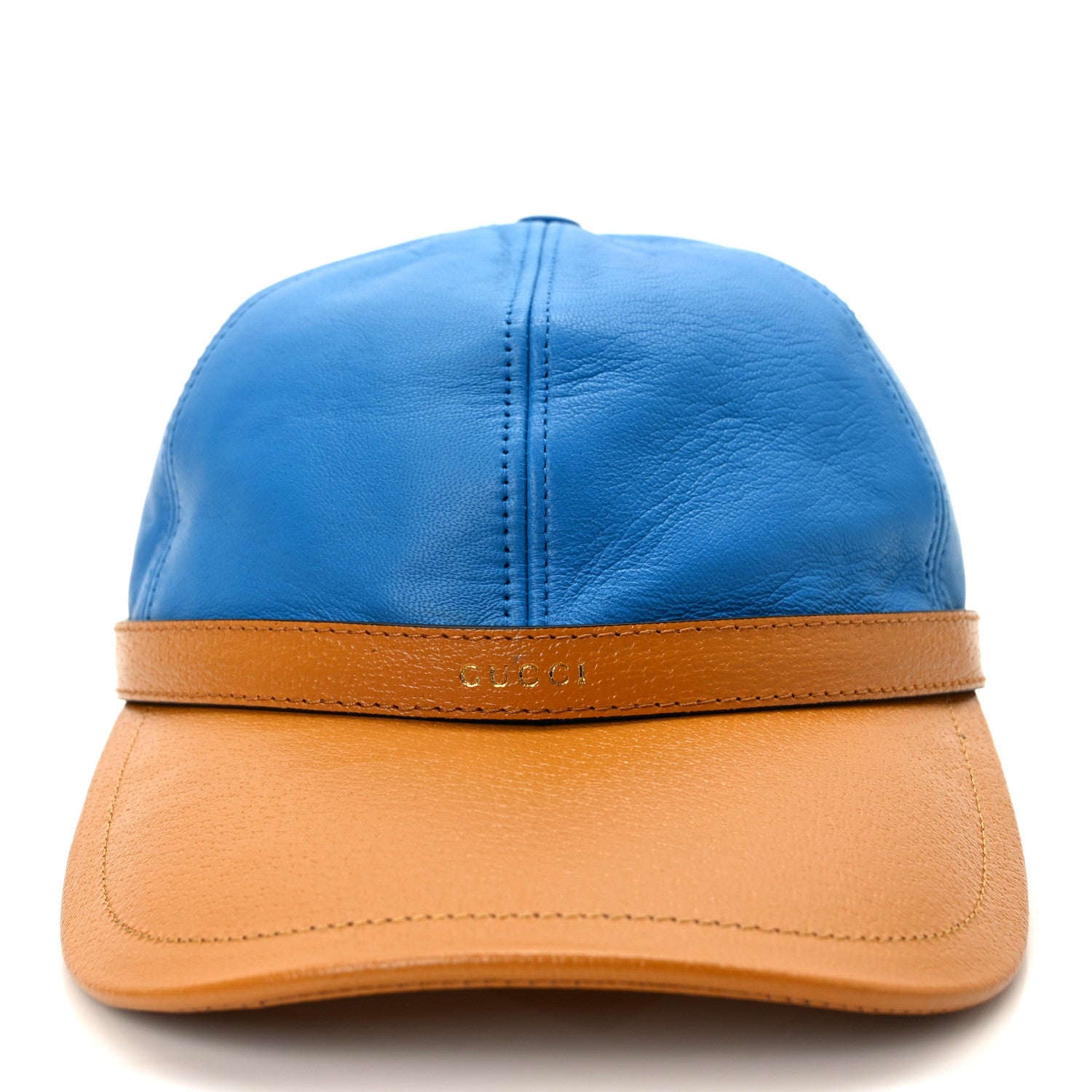 Gucci Lambskin Baseball M Hat Blue 3 of 9