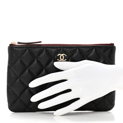 Chanel Caviar Quilted Cosmetic Case Black 2 of 8